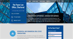 Desktop Screenshot of paynelawchicago.com