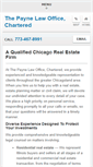 Mobile Screenshot of paynelawchicago.com